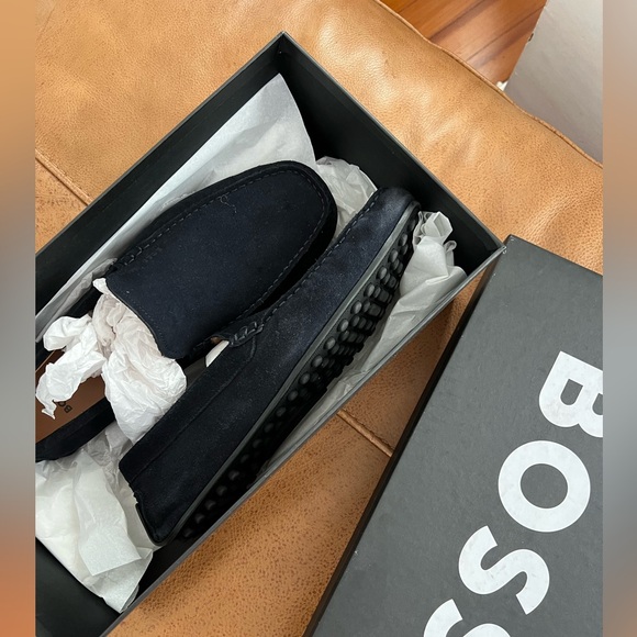 New in box BOSS leather suede moccasins main image 4